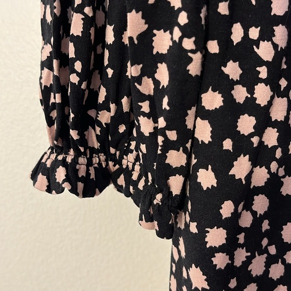 Boden | Clara jersey knit long sleeve dress Women’s size 8 R stretch ruffle - Picture 5 of 9